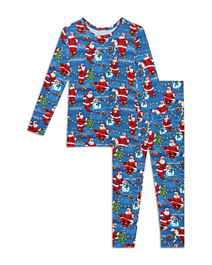 Shop Posh Peanut Unisex Long Sleeve Basic Pajama Set - Baby, Little Kid In Blue