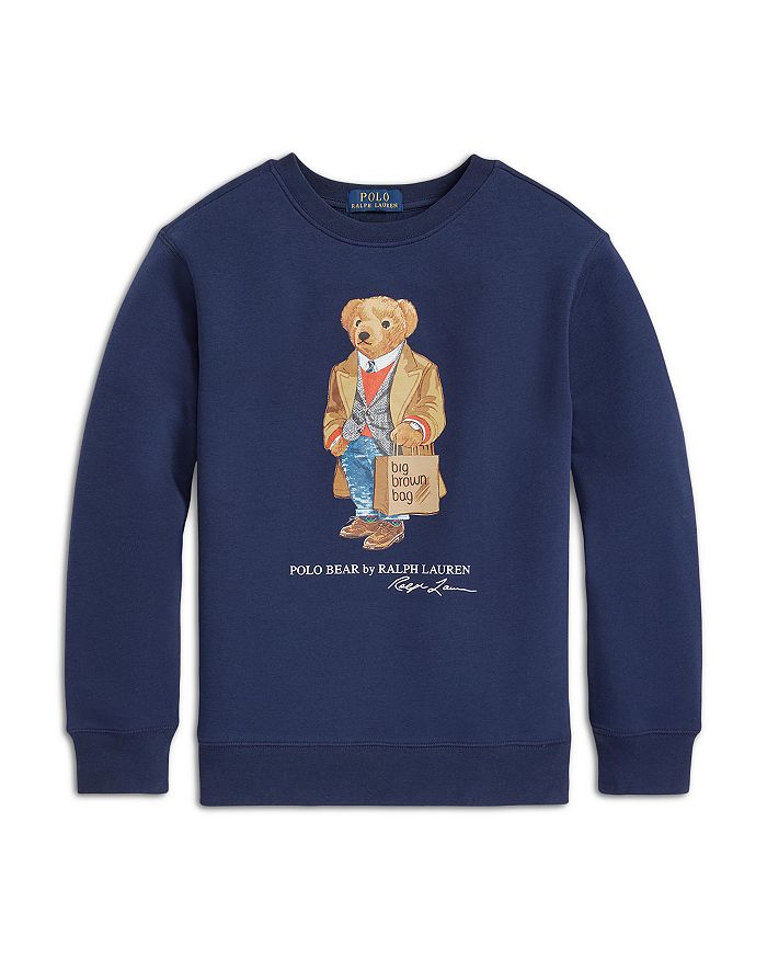 Ralph Lauren Boys' Polo Bear Sweatshirt. Little Kid, Big Kid - 100% ...