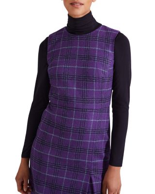 Avery Plaid Wool Dress