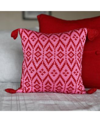 Heart Tassel Pillow, 10&amp;quot; x 10&amp;quot;