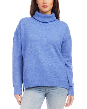 Turtleneck Drop Shoulder Sweater