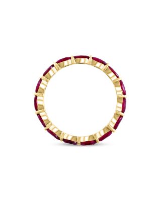 Ruby Eternity Band in 14K Yellow Gold