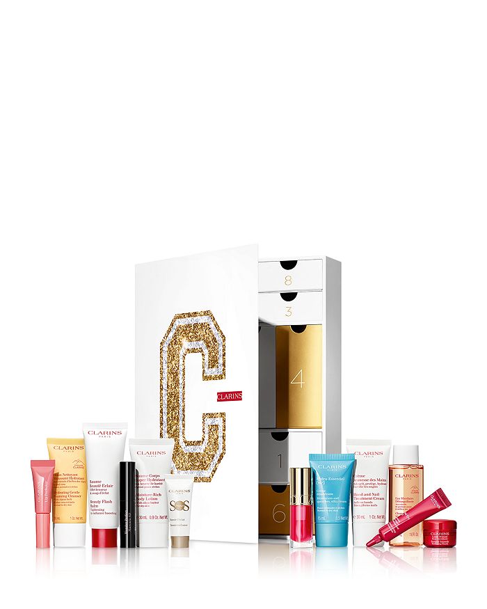 Clarins 12 Day Advent Calendar ($215 value) Bloomingdale #39 s Clarins 12 Day Advent Calendar ($215 value) Bloomingdale #39 s