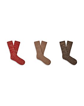 UGG® - Trey Cozy Ribbed Knit Crew Socks, Pack of 3