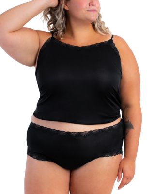 Lace Trim Silk Camisole