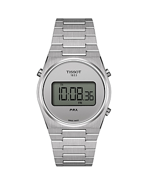 Shop Tissot Prx Digital Watch, 35mm In Silver