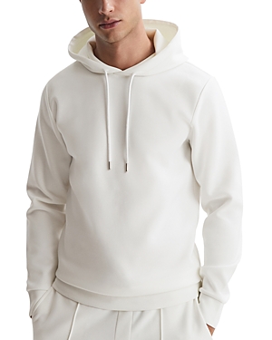 Reiss Fabien Hooded Pullover In White