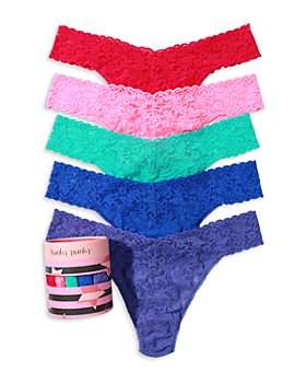 Hanky Panky Low Rise Thong Panty Underwear LOVE IS LOVE One Size