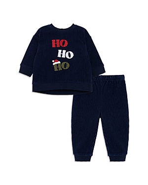 Shop Little Me Boys' Holiday Top & Pants Set - Baby In Blue