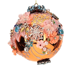 Mark Roberts King's Jewel Ball Ornament In Orange