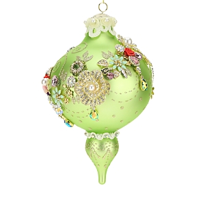 Mark Roberts King's Jewel Finial Ornament In Green