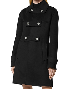 VERSACE WOOL BLEND DOUBLE BREASTED COAT