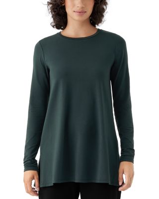 Eileen outlets Fisher Crewneck Long Sleeve Tunic Top