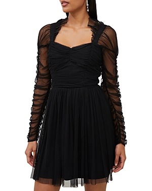 Shop French Connection Edrea Tulle Dress In Blackout