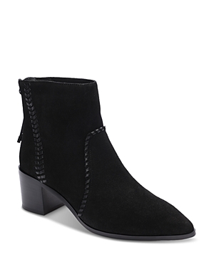 Shop Sanctuary Women's Revamp Whipstitched Pointed Toe Booties In Black