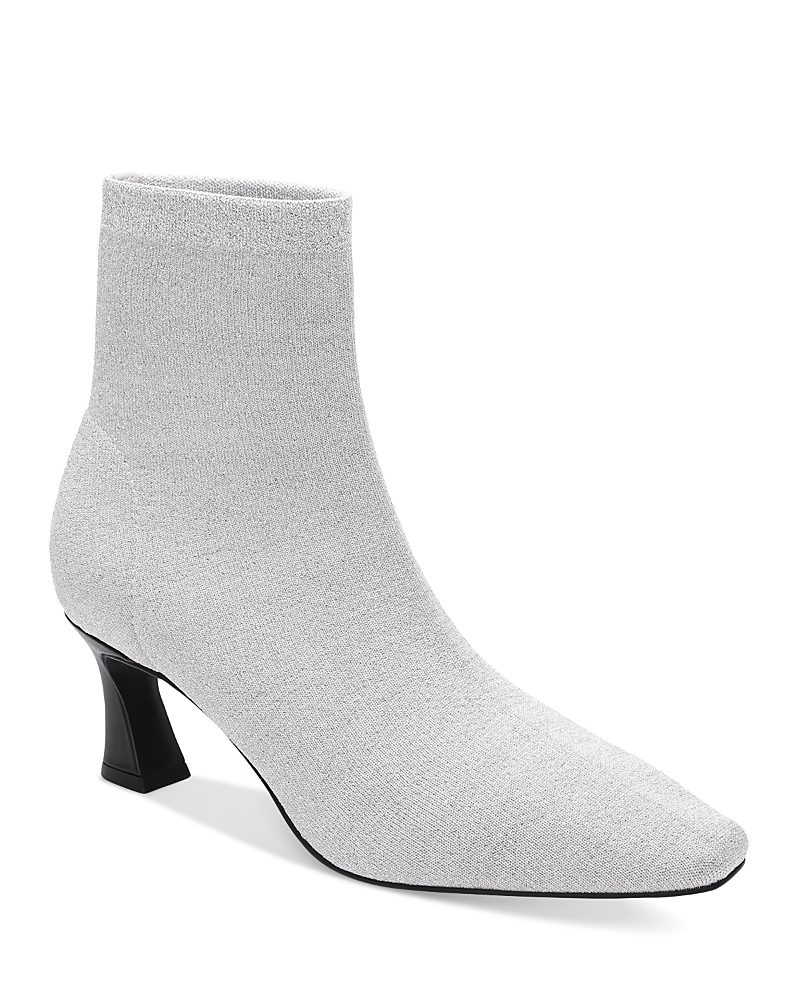 Sanctuary Women's Splendor Knit Pointed Toe Ankle Booties In Gray