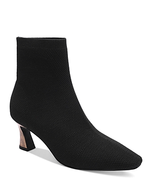 Shop Sanctuary Women's Splendor Knit Pointed Toe Ankle Booties In Black