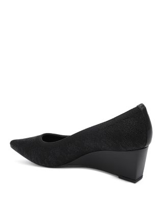 Women&#39;s Perky Pointed Toe Wedge Heel Pumps 