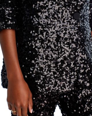 Robe Bodycon Angelos Erinre - Paillettes Patchwork, Manches Longues, Taille M