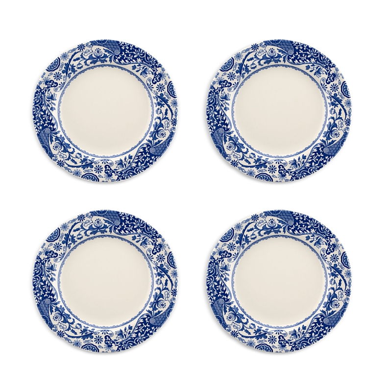 Spode Blue Italian Brocato Salad Plate, Set of 4