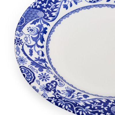 Blue Italian Brocato Salad Plate, Set of 4