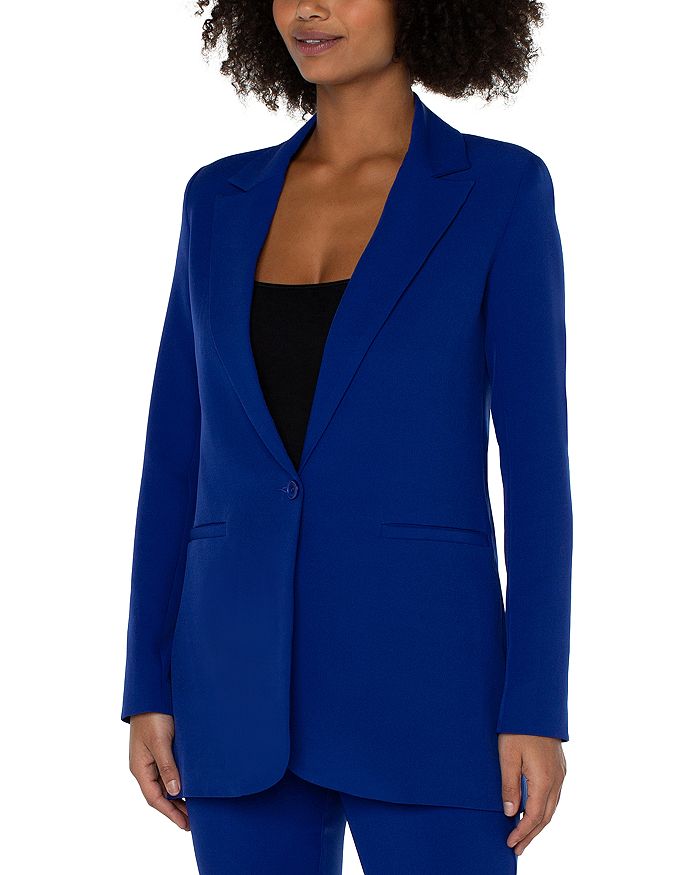 Liverpool Los Angeles Button Front Oversized Blazer | Bloomingdale's