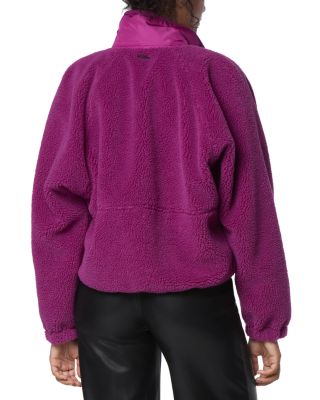 Mixed Media Sherpa Jacket