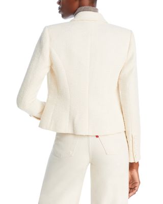 Brooke Double Breasted Cropped Tweed Blazer
