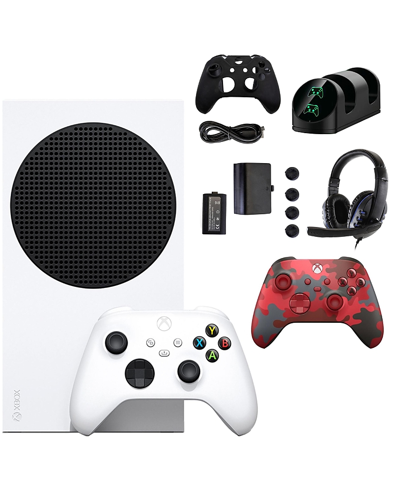 Microsoft Xbox Series S Console with Extra Camo Controller and Accessories Kit