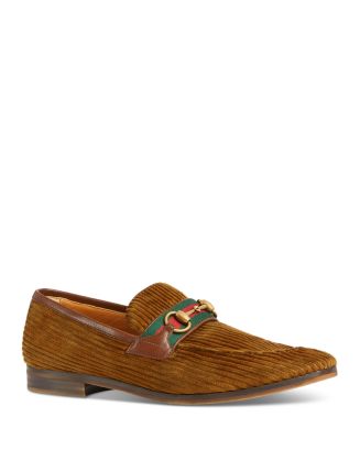 Gucci mens fashion loafers brown