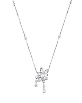 Beautiful Luxury Diamond Flower Blossom Monogram Charm Bracelet Gold Chain Drop Charm