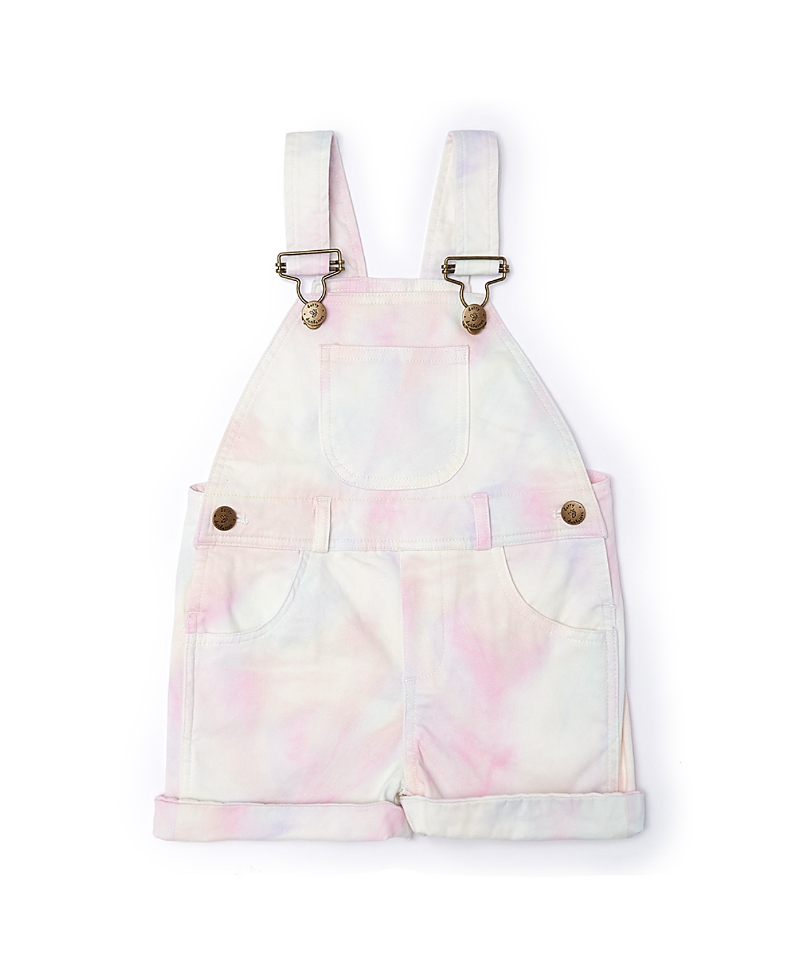 Dotty Dungarees Unisex Tie Dye Overall Shorts - Baby, Little Kid, Big Kid