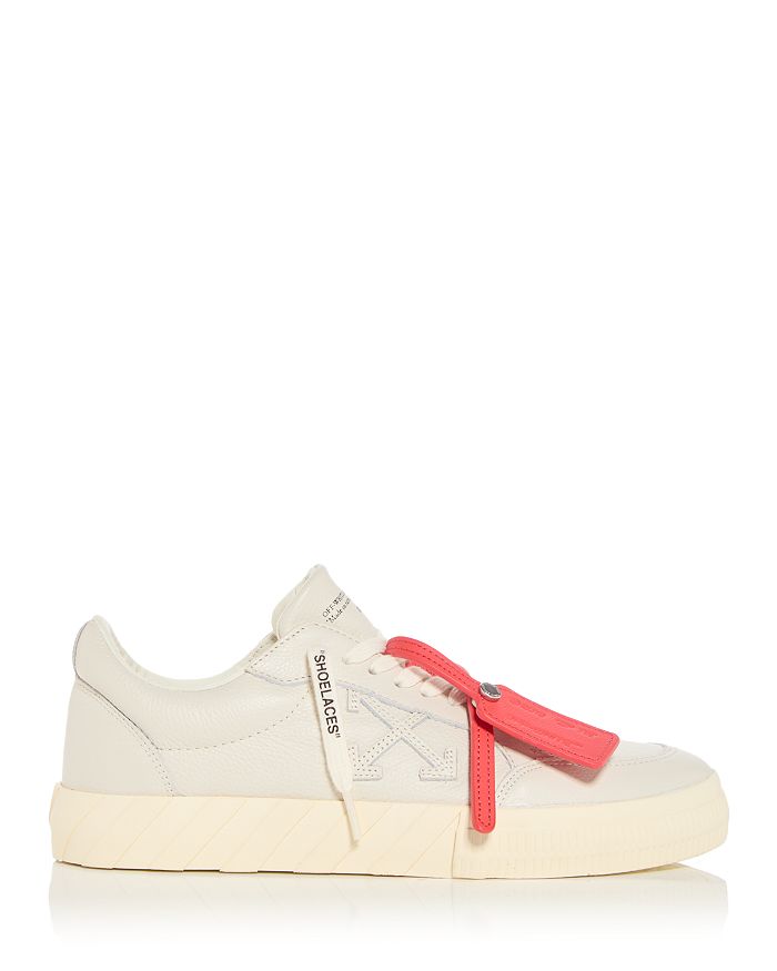 Shop Off-white Men's Vulcanized Low Top Sneakers In Beige