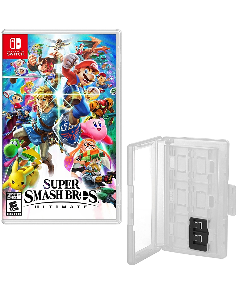 Nintendo Hard Shell 12 Game Caddy, Super Smash Bros Game for Nintendo Switch