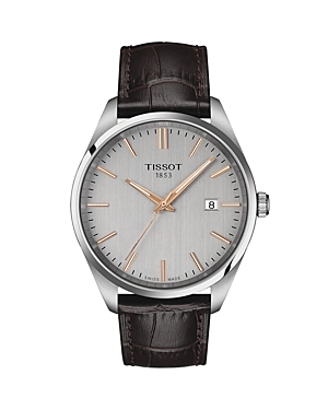 Shop Tissot Pr 100 Watch, 40mm In Silver/brown