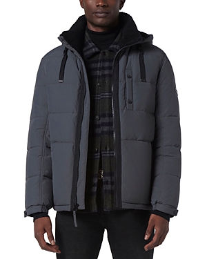 Andrew Marc Marc New York Hubble Puffer Coat In Charcoal