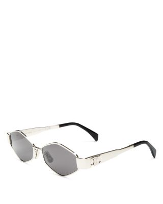 Metal Triomphe Geometric Sunglasses, 54mm