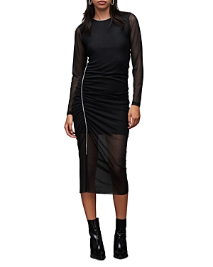 Shop Allsaints Nora Sparkle Dress In Black