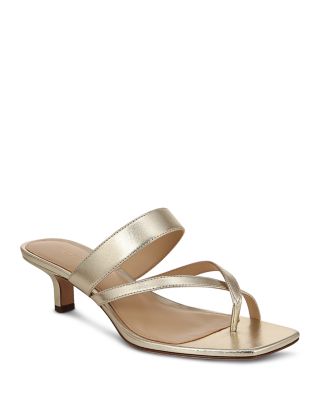 Veronica Beard - Women's Alanis Strappy Slip On Mid Heel Sandals