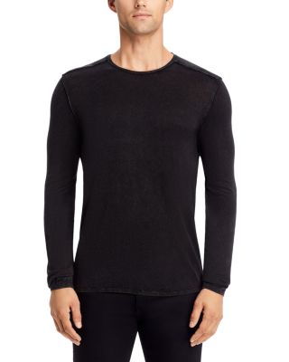 Acid-Wash Crewneck Sweater