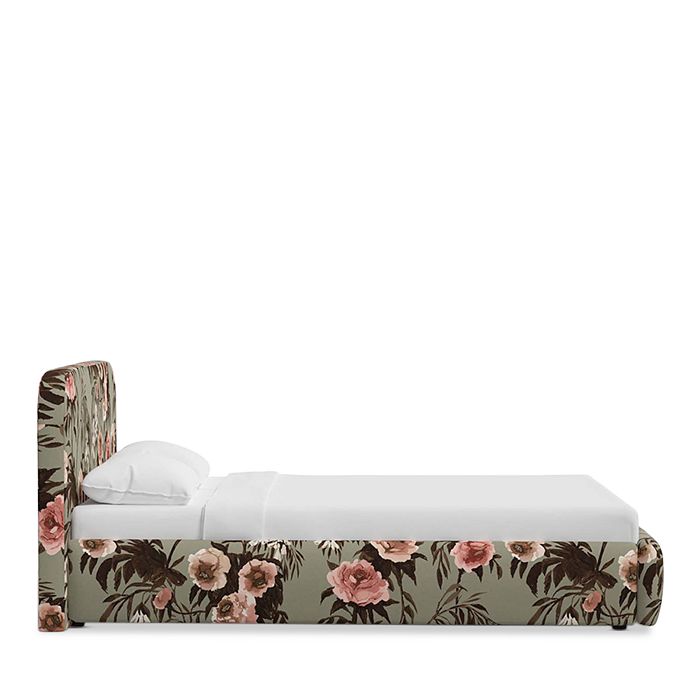 Shop Sparrow & Wren Luna Platform Bed, King In Silk Roses Mist