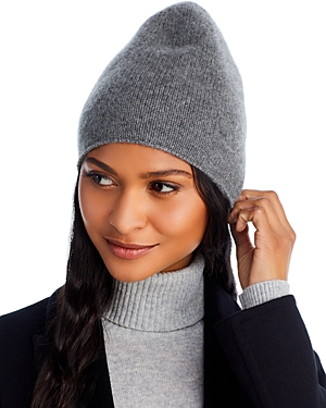 Shop Vince Vinve Rolled Edge Cashmere Beanie In Heather Gray