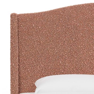 Amalia Bed in Plush Boucle, Queen