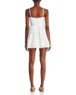 Canela Embroidered Lace Mini Dress