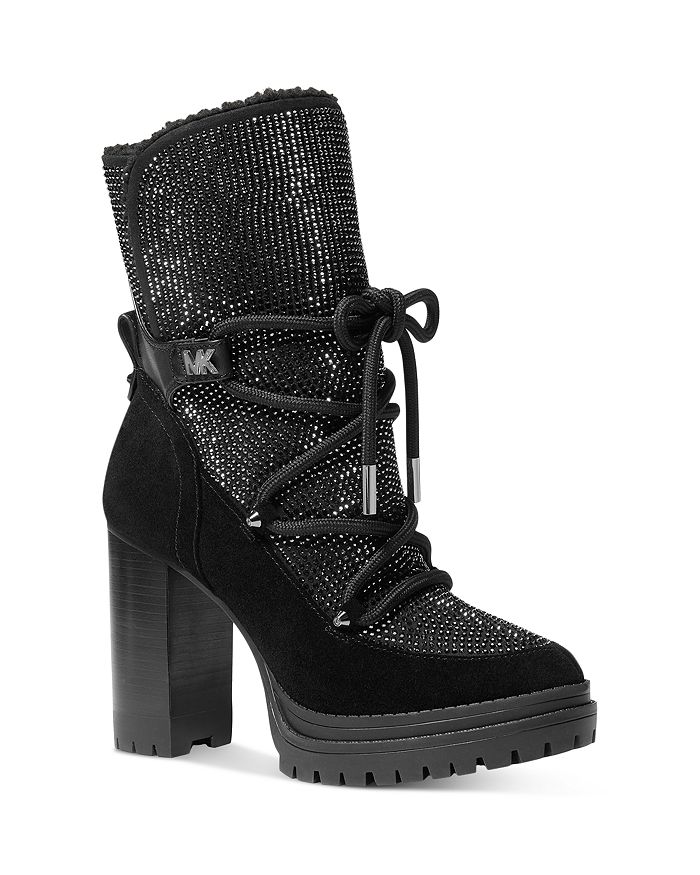 Michael Kors Women s Culver Lace Up Platform High Heel Booties