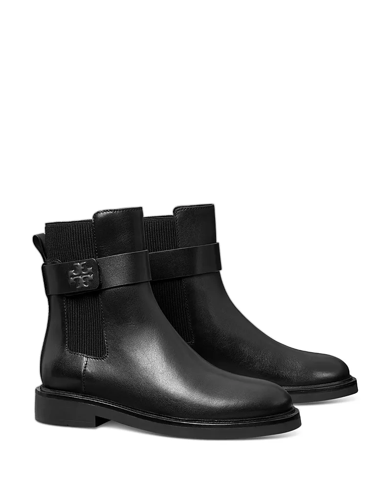 Tory Burch Women's Double T Buckled Chelsea Boots