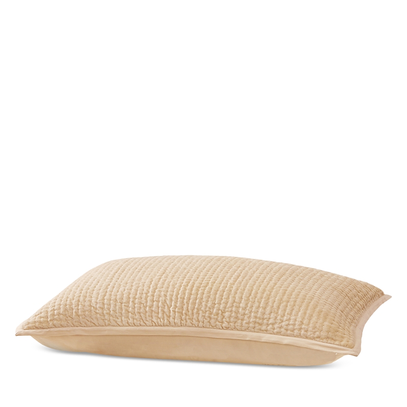 Donna Karan Home Quilted Velvet King Sham In Gold Dust
