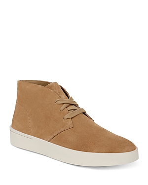 Shop Vince Men's Pietmont Lace Up High Top Sneakers In New Camel