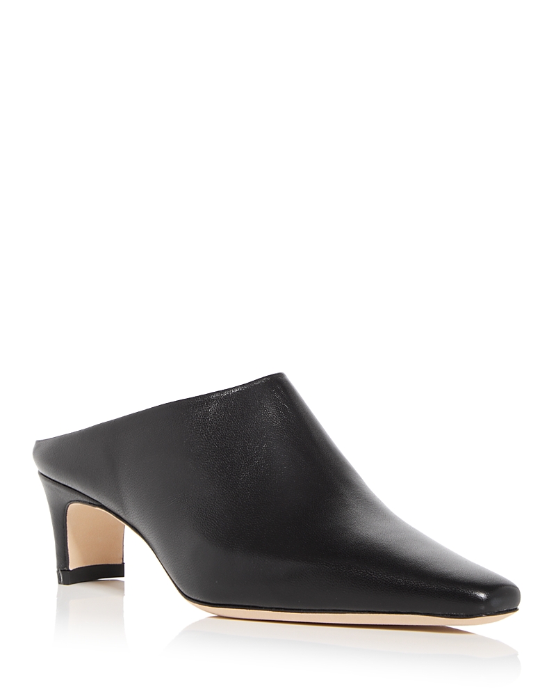 Staud Women’s Wally Leather Mid Heel Mules