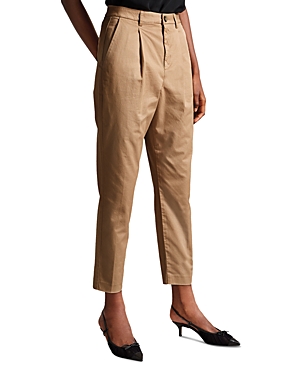 Ted Baker Maryiah High Waisted Pants In Camel